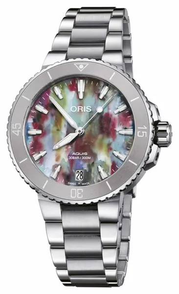 ORIS 01 733 7770 4150-SET Aquis Date Upcycle 36.5mm Watch