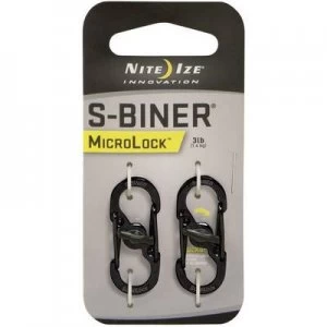 NITE Ize NI-LSBM-01-2R3 Snap hook MicroLock S-Biner 2 35mm x 15mm x 7mm 2 pc(s)