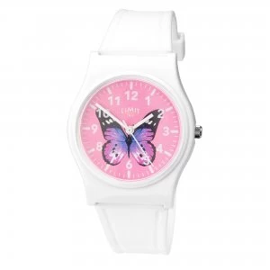 Limit Ladies White Butterfly Watch