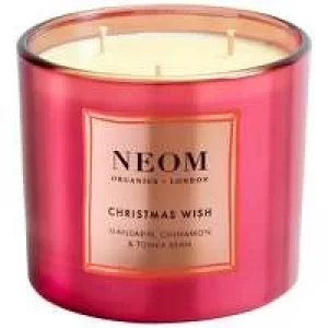 Neom Organics London Christmas 2021 Scent To De-Stress Christmas Wish Candle (3 Wicks) 420g