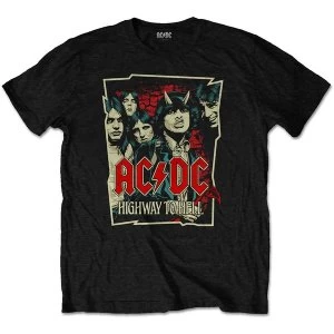 AC/DC - Highway To Hell Sketch Unisex XX-Large T-Shirt - Black