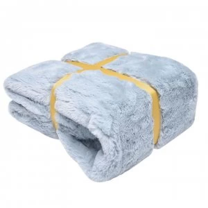 Hotel Collection Faux-Fur Throw - Frost