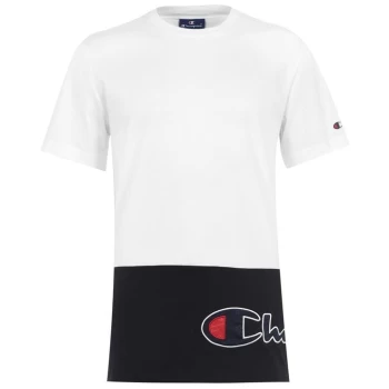 Champion Cut and Sew T Shirt - White