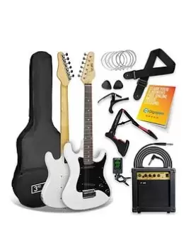 3Rd Avenue 3/4 Size Electric Guitar Pack - White