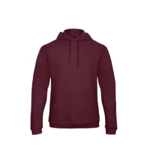 B&C Adults Unisex ID. 203 50/50 Hooded Sweatshirt (2XL) (Burgundy)