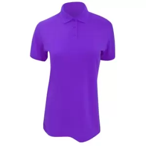 Kustom Kit Ladies Klassic Superwash Short Sleeve Polo Shirt (16) (Purple)