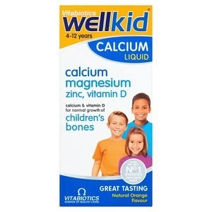 Vitabiotics Wellkid Calcium Liquid Orange Flavour