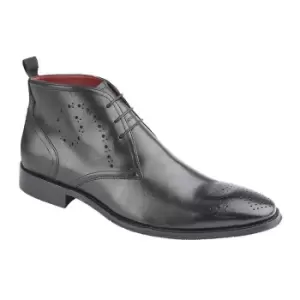 Roamers Mens Leather Chukka Boots (8 UK) (Black)