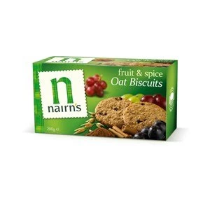 Nairnamp39s Oat Biscuits Fruit and Spice 200g