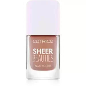 Catrice Sheer Beauties nail polish shade 060 - Love You Latte 10,5 ml