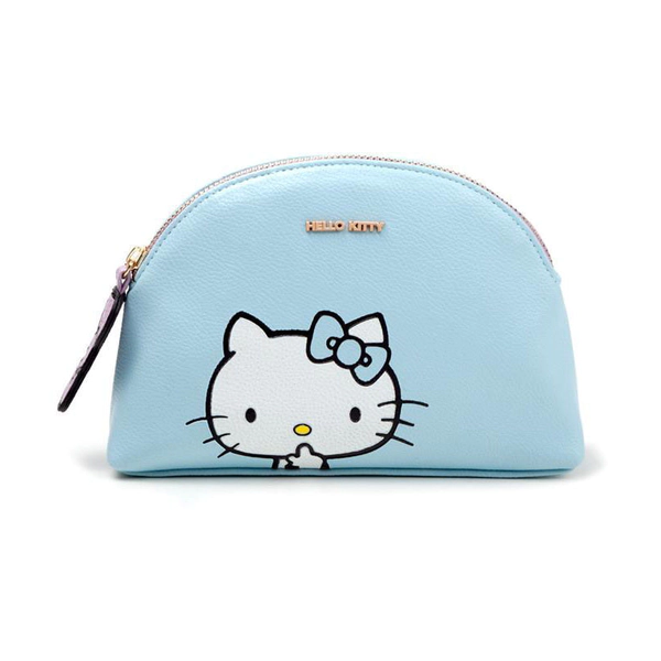 Hello Kitty - Hello Kitty Womens Makeup Bag - Blue/Pink