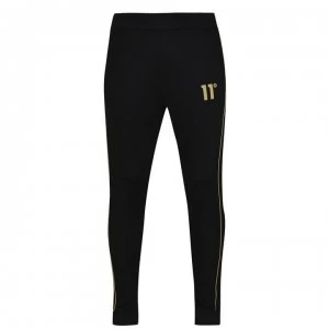 11 Degrees Piped Skinny Jogging Pants - Black & Gold