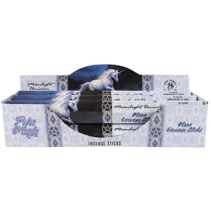 Pack of 6 Moonlight Unicorn Incense Sticks by Anne Stokes