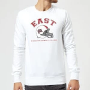 East Mississippi Community College Helmet Sweatshirt - White