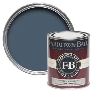 Farrow & Ball Estate Stiffkey Blue No. 281 Eggshell Paint, 0.75L
