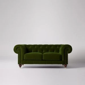 Swoon Winston Velvet 2 Seater Sofa - 2 Seater - Fern