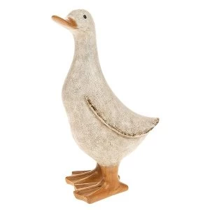 David's White Duck Medium Ornament
