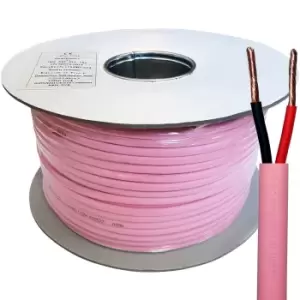 100m Low Smoke Speaker Cable - 16 AWG 1.5mm 6A - CCA LSZH 100V Double Insulated