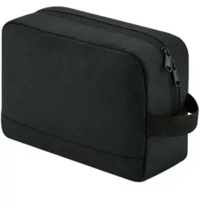 Essential Recycled Toiletry Bag (One Size) (Black) - Bagbase