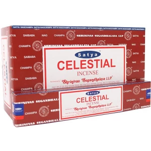 Box of 12 Packs of Celestial Incense Sticks by Satya