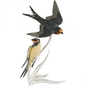 Arora 1504 Natures Realm Swallow Pair Bird Figurine, Multicolour, One Size