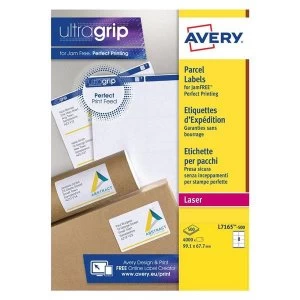 Avery L7165 500 99.1x67.7mm Address Labels with BlockOut Technology Pack of 4000 labels