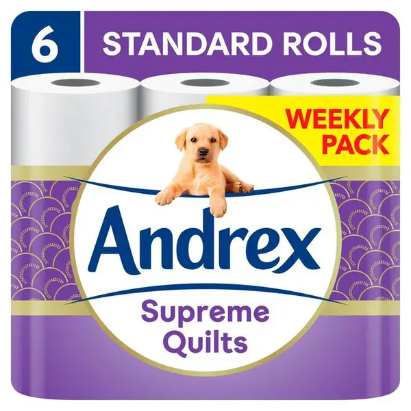 Andrex Supreme Quilts 6 Toilet Rolls