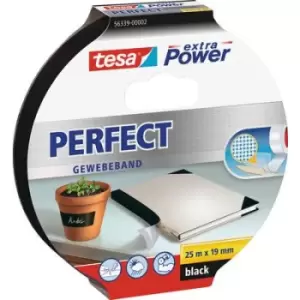 tesa PERFECT 56339-00002-01 Cloth tape tesa extra Power Black (L x W) 25 m x 19mm