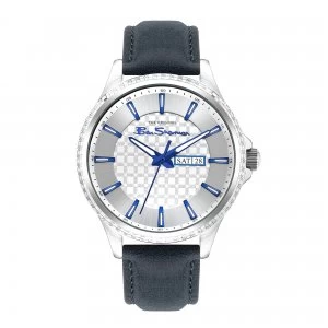 Ben Sherman Watch with a Blue Strap and Silver Dial
