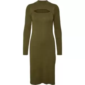 Vero Moda Belina Long Sleeve Dress - Green