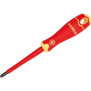 Bahco VDE Insulated Phillips Screwdriver PH0 75mm