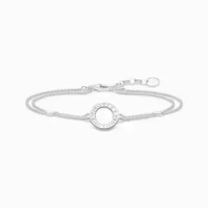 Sterling Silver Circle White Bracelet A1878-051-14