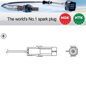 1x NGK NTK Oxygen O2 Lambda Sensor OZA401-E58 OZA401E58 (0166)