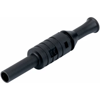 1063-N 4mm Shrouded Cable Socket Black - PJP
