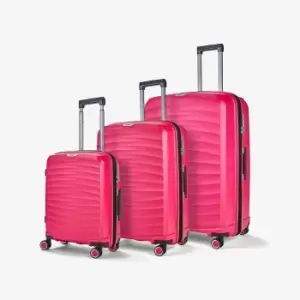 Rock Luggage Sunwave 3 Piece Set - Pink