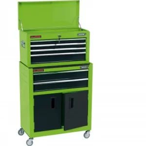 Draper 6 Drawer Roller Cabinet and Tool Chest Combination Green