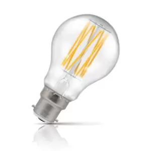 Crompton Lamps Ultra-Efficient LED GLS 3.8W B22 A-Class Warm White Clear (60W Eqv)