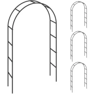 Rose Arch Metal Trellis Garden Archway Climbing Plants Arbour Obelisk 4x Rosenbogen (de) - Gardebruk