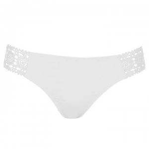 SoulCal Crochet Bikini Briefs Ladies - White
