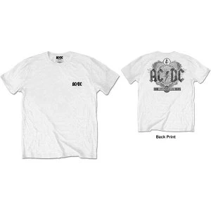 AC/DC - Black Ice Mens Medium T-Shirt - White