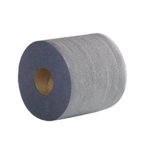 2Work 2-Ply Centrefeed Roll 100m Blue Pack of 6 2W03010