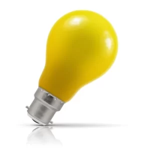 Crompton GLS LED Light Bulb B22 1.5W (15W Eqv) Yellow IP65