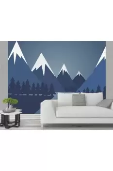 Snowy Mountains Wall Mural