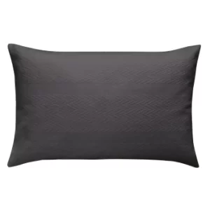 Bedeck Of Belfast Kenza Pair of Standard Pillowcases, Carbon