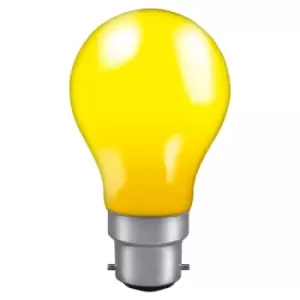 Crompton Lamps 25W GLS B22 Dimmable Colourglazed IP65 Yellow