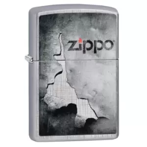 Zippo Linen Weave Peeled Metal Design windproof lighter