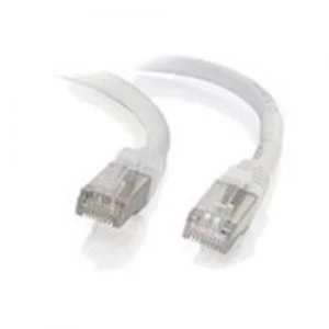 C2G 0.3m Cat6a Booted Shielded (SSTP) Network Patch Cable White