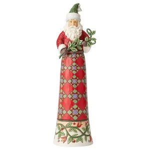 Making Spirits Splendid (Tall Santa with Branch) Figurine