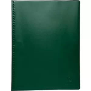 Exacompta Display Book PVC A4, 40 Pkts, Green, Pack of 5