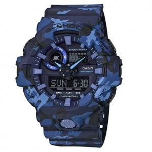 Casio G-SHOCK Standard Analog-Digital Watch GA-700CM-2A - Navy Blue Camouflage